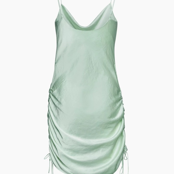 Wilfred Silk Mini Dress - (One in Green, One in Salmon) - Picture 8 of 8
